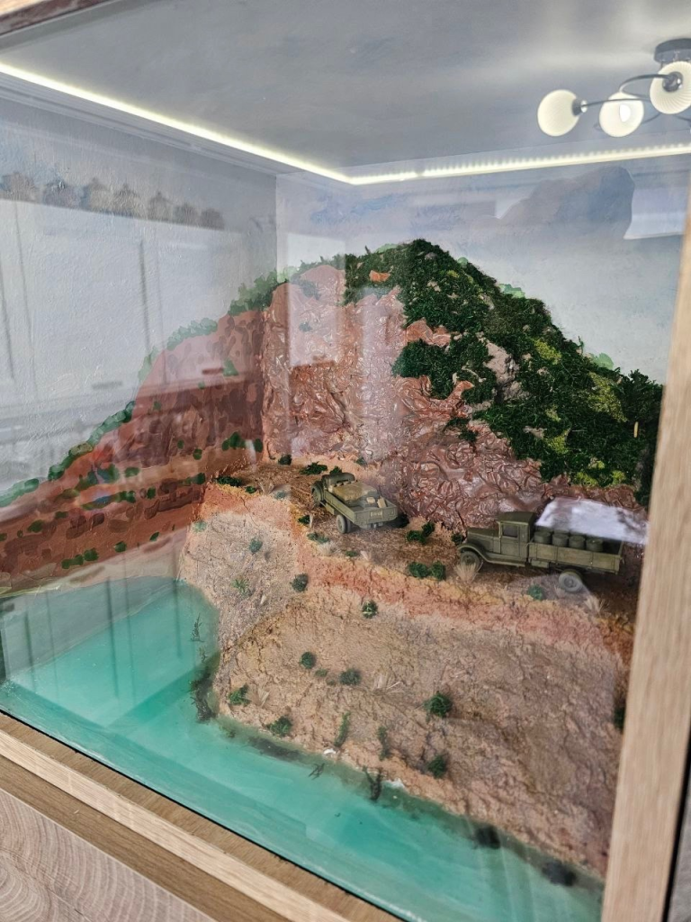 3D Диорама за стеклом